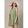 imageLock and Love Womens Summer Tunic Dress V Neck Casual Loose Flowy Swing Shift DressWdr2357sage