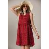 imageLock and Love Womens Summer Tunic Dress V Neck Casual Loose Flowy Swing Shift DressWdr2357winepolka
