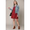 imageLock and Love Womens Summer Tunic Dress V Neck Casual Loose Flowy Swing Shift DressWdr2357winepolka