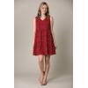 imageLock and Love Womens Summer Tunic Dress V Neck Casual Loose Flowy Swing Shift DressWdr2357winepolka