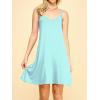 imageLock and Love Womens V Neck Spaghetti Strap Cami Tunic Short Slip Dress  Made in USAWdr1090aqua