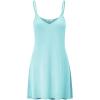 imageLock and Love Womens V Neck Spaghetti Strap Cami Tunic Short Slip Dress  Made in USAWdr1090aqua