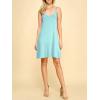 imageLock and Love Womens V Neck Spaghetti Strap Cami Tunic Short Slip Dress  Made in USAWdr1090aqua