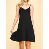 imageLock and Love Womens V Neck Spaghetti Strap Cami Tunic Short Slip Dress  Made in USAWdr1090black