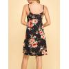 imageLock and Love Womens V Neck Spaghetti Strap Cami Tunic Short Slip Dress  Made in USAWdr1090blackfloral