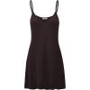 imageLock and Love Womens V Neck Spaghetti Strap Cami Tunic Short Slip Dress  Made in USAWdr1090brown
