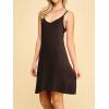 imageLock and Love Womens V Neck Spaghetti Strap Cami Tunic Short Slip Dress  Made in USAWdr1090brown