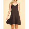 imageLock and Love Womens V Neck Spaghetti Strap Cami Tunic Short Slip Dress  Made in USAWdr1090brown