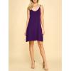 imageLock and Love Womens V Neck Spaghetti Strap Cami Tunic Short Slip Dress  Made in USAWdr1090darkpurple