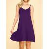 imageLock and Love Womens V Neck Spaghetti Strap Cami Tunic Short Slip Dress  Made in USAWdr1090darkpurple