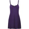 imageLock and Love Womens V Neck Spaghetti Strap Cami Tunic Short Slip Dress  Made in USAWdr1090darkpurple
