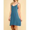 imageLock and Love Womens V Neck Spaghetti Strap Cami Tunic Short Slip Dress  Made in USAWdr1090denim