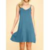 imageLock and Love Womens V Neck Spaghetti Strap Cami Tunic Short Slip Dress  Made in USAWdr1090denim