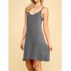 imageLock and Love Womens V Neck Spaghetti Strap Cami Tunic Short Slip Dress  Made in USAWdr1090hdg