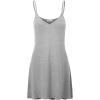 imageLock and Love Womens V Neck Spaghetti Strap Cami Tunic Short Slip Dress  Made in USAWdr1090heathergrey
