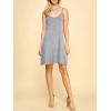 imageLock and Love Womens V Neck Spaghetti Strap Cami Tunic Short Slip Dress  Made in USAWdr1090heathergrey