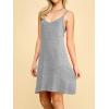 imageLock and Love Womens V Neck Spaghetti Strap Cami Tunic Short Slip Dress  Made in USAWdr1090heathergrey