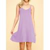 imageLock and Love Womens V Neck Spaghetti Strap Cami Tunic Short Slip Dress  Made in USAWdr1090lilac