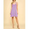 imageLock and Love Womens V Neck Spaghetti Strap Cami Tunic Short Slip Dress  Made in USAWdr1090lilac