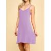 imageLock and Love Womens V Neck Spaghetti Strap Cami Tunic Short Slip Dress  Made in USAWdr1090lilac