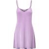imageLock and Love Womens V Neck Spaghetti Strap Cami Tunic Short Slip Dress  Made in USAWdr1090lilac