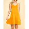 imageLock and Love Womens V Neck Spaghetti Strap Cami Tunic Short Slip Dress  Made in USAWdr1090mustard