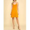 imageLock and Love Womens V Neck Spaghetti Strap Cami Tunic Short Slip Dress  Made in USAWdr1090mustard
