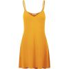imageLock and Love Womens V Neck Spaghetti Strap Cami Tunic Short Slip Dress  Made in USAWdr1090mustard