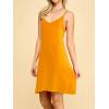 imageLock and Love Womens V Neck Spaghetti Strap Cami Tunic Short Slip Dress  Made in USAWdr1090mustard