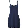 imageLock and Love Womens V Neck Spaghetti Strap Cami Tunic Short Slip Dress  Made in USAWdr1090navy
