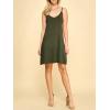 imageLock and Love Womens V Neck Spaghetti Strap Cami Tunic Short Slip Dress  Made in USAWdr1090olive