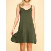 imageLock and Love Womens V Neck Spaghetti Strap Cami Tunic Short Slip Dress  Made in USAWdr1090olive