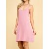 imageLock and Love Womens V Neck Spaghetti Strap Cami Tunic Short Slip Dress  Made in USAWdr1090pink