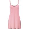 imageLock and Love Womens V Neck Spaghetti Strap Cami Tunic Short Slip Dress  Made in USAWdr1090pink