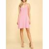 imageLock and Love Womens V Neck Spaghetti Strap Cami Tunic Short Slip Dress  Made in USAWdr1090pink