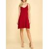 imageLock and Love Womens V Neck Spaghetti Strap Cami Tunic Short Slip Dress  Made in USAWdr1090red