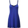 imageLock and Love Womens V Neck Spaghetti Strap Cami Tunic Short Slip Dress  Made in USAWdr1090royalbrite