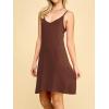 imageLock and Love Womens V Neck Spaghetti Strap Cami Tunic Short Slip Dress  Made in USAWdr1090rust
