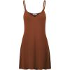 imageLock and Love Womens V Neck Spaghetti Strap Cami Tunic Short Slip Dress  Made in USAWdr1090rust