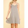 imageLock and Love Womens V Neck Spaghetti Strap Cami Tunic Short Slip Dress  Made in USAWdr1090taupe