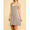 imageLock and Love Womens V Neck Spaghetti Strap Cami Tunic Short Slip Dress  Made in USAWdr1090taupe