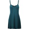 imageLock and Love Womens V Neck Spaghetti Strap Cami Tunic Short Slip Dress  Made in USAWdr1090teal