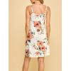 imageLock and Love Womens V Neck Spaghetti Strap Cami Tunic Short Slip Dress  Made in USAWdr1090whitefloral
