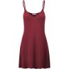 imageLock and Love Womens V Neck Spaghetti Strap Cami Tunic Short Slip Dress  Made in USAWdr1090wine