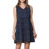 imageLock and Love Womens Summer Tunic Dress V Neck Casual Loose Flowy Swing Shift DressWdr2357navypolka