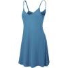 imageLock and Love Womens V Neck Spaghetti Strap Cami Tunic Short Slip Dress  Made in USAWdr1090denim