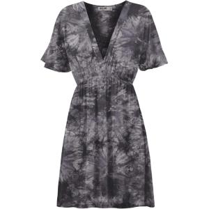 imageLock and Love Womens Short Sleeve Kimono Style Deep V Neck Casual Summer Dress S3XL Plus SizeWdr2386black