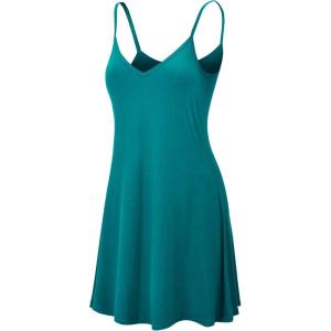 imageLock and Love Womens V Neck Spaghetti Strap Cami Tunic Short Slip Dress  Made in USAWdr1090jade