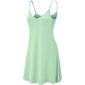 imageLock and Love Womens V Neck Spaghetti Strap Cami Tunic Short Slip Dress  Made in USAWdr1090mint