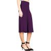imageLL Womens Knit Culottes Pant  Made in USAWb876darkpurple